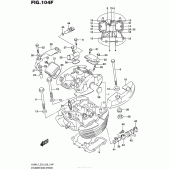 Схема вузла: Головка циліндра (передня) (Vl800Tl7 E33) для Suzuki VL800 Boulevard C50