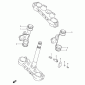 Схема вузла: Кронштейн фари для Suzuki RMX250