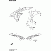 Схема вузла: Накладка паливного бака Suzuki RM-Z250