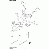 Схема вузла: Кермо & Тросики (Uh200Al6 P28) для Suzuki UH200 Burgman