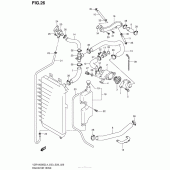 Схема вузла: Патрубок системи охолодження для Suzuki VZR1800 Boulevard M109R BOSS