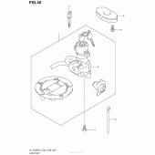 Схема вузла: Lock Set (Dl1000Al4 E03) для Suzuki DL1000 V-Strom
