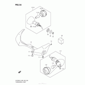 Схема узла: Поворотники для Suzuki VZ1500 Boulevard M90
