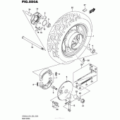 Схема вузла: Заднє колесо Suzuki VZ800 Boulevard M50