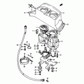 Схема вузла: Speedometer-tachometer для Suzuki DR650 DR650RS