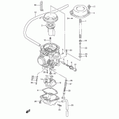 Схема узла: Карбюратор (Dr650rseur/rseus e22) для Suzuki DR650 DR650RSE