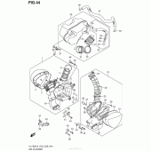Схема вузла: Повітряний фільтр (Vl1500L4 E33) для Suzuki VL1500 Boulevard C90 BOSS