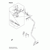 Схема вузла: Передній гальмівний циліндр Suzuki RM-Z450