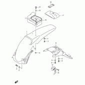 Схема вузла: Заднє крило для Suzuki RMX250