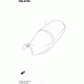 Схема вузла: Занижене сидіння (Опція) для Suzuki DL650 V-Strom