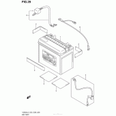 Схема узла: Аккумулятор для Suzuki VZ800 Boulevard M50