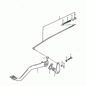 Схема узла: Задний тормоз для Suzuki TS125