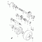 Схема вузла: Трансмісія для Suzuki UH150 Burgman