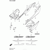 Схема вузла: Бічні панелі (Gw250Zl5 P33) для Suzuki GW250 Inazuma