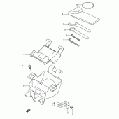 Схема вузла: Бардачок & Інструмент для Suzuki GSF650 Bandit S
