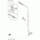 Схема узла: Передний тормозной цилиндр (Dr-Z125Ll5 E33) для Suzuki DR-Z125 DR-Z125