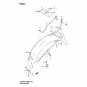 Схема узла: Заднее крыло для Suzuki GS500