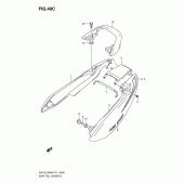 Схема вузла: Задній підсідельний обтічник (En125-2ak8/huk8) для Suzuki EN125