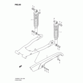 Схема узла: Кожух цепной передачи для Suzuki TU250