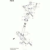Схема вузла: Steering Stem (Dr-Z125Ll4 E28) для Suzuki DR-Z125 DR-Z125L