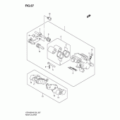 Схема узла: Задний тормозной суппорт для Suzuki VZR1800 Intruder M1800R/ Boulevard M109R