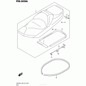 Схема вузла: Сидіння для Suzuki AN400 Burgman (EU analogue of SkyWave)