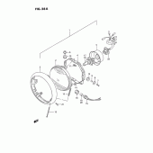 Схема узла: Фара (Model s) для Suzuki VS1400 Intruder 1400