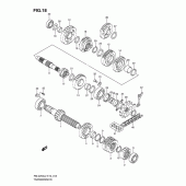 Схема вузла: Трансмісія для Suzuki RM-Z250