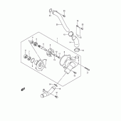 Схема вузла: Водяний насос Suzuki VZ800 Marauder