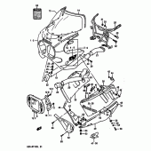 Схема узла: Облицовочные элементы (Model k 3ee) для Suzuki GSX-R1100