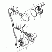 Схема узла: Поворотники для Suzuki TS125