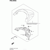 Схема вузла: Заглушка сидіння пасажира (Vzr1800Bzl5 E28) для Suzuki VZR1800 Boulevard M109R BOSS