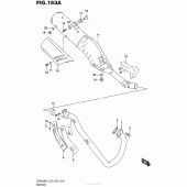 Схема вузла: Вихлопна система (Dr650Sel6 E03) для Suzuki DR650 DR650SE