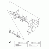 Схема вузла: Водяний насос Suzuki GSX-R600