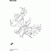 Схема вузла: Rear Fender (Gsx-R1000L7 E03) для Suzuki GSX-R1000