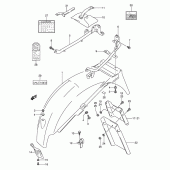 Схема узла: Заднее крыло (Model s) для Suzuki GS500
