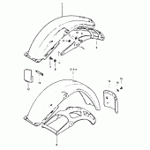Схема вузла: Заднє крило (Dr400sx) для Suzuki DR400