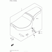 Схема вузла: Сидіння для Suzuki LS650 Boulevard S40