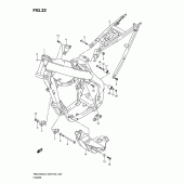 Схема вузла: Рама для Suzuki RMX450