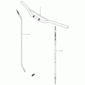 Схема вузла: Кермо & Тросики (Model k1/k2/k3/k4) для Suzuki RM250