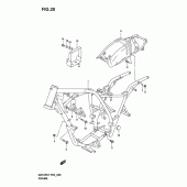 Схема узла: Рама для Suzuki GZ125 Marauder