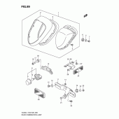 Схема вузла: Задній ліхтар (Стоп-сигнал) (Vl800l1 e28) для Suzuki VL800 Boulevard C50T