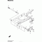 Схема вузла: Задній важіль (Маятник) для Suzuki DL650 V-Strom