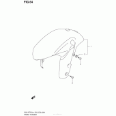 Схема узла: Переднее крыло (Gsx-R750L4 E28) для Suzuki GSX-R750