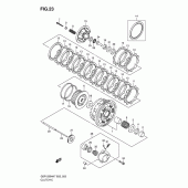 Схема вузла: Зчеплення для Suzuki GSF1250 Bandit