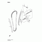 Схема узла: Цепь ГРМ & Натяжитель & Успокоитель для Suzuki DR200 DR200SE