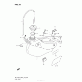 Схема узла: Топливный бак для Suzuki RM-Z450