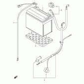 Схема вузла: Акумулятор (Sv1000/u1/u2) для Suzuki SV1000