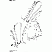 Схема узла: Цепь ГРМ & Натяжитель & Успокоитель для Suzuki VL1500 Boulevard C90T B.O.S.S