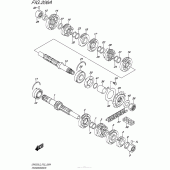 Схема вузла: Трансмісія для Suzuki GW250 Inazuma